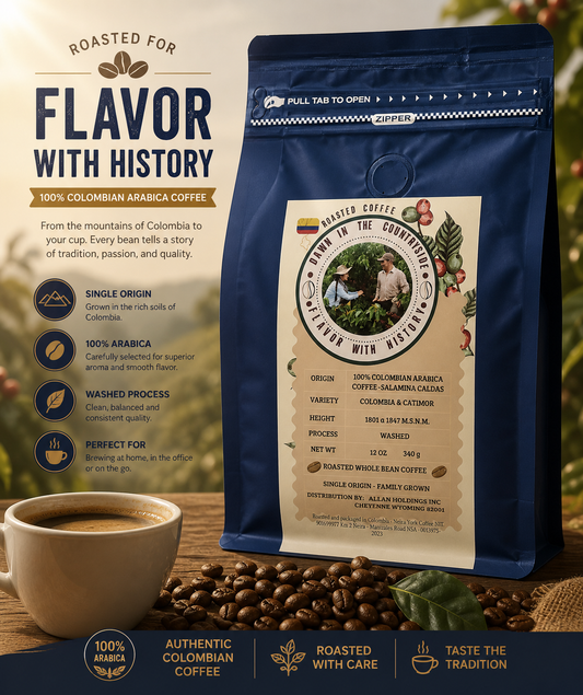Colombia & Catimor Washed 12oz coffee bag