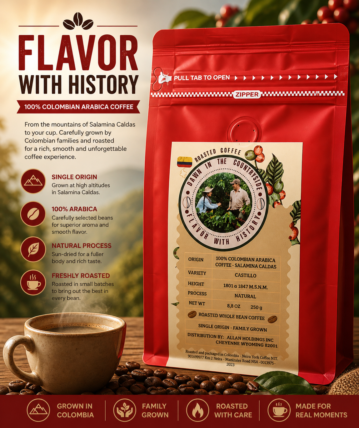 Castillo Natural — Fruity & Complex | Single-Origin Colombian Coffee