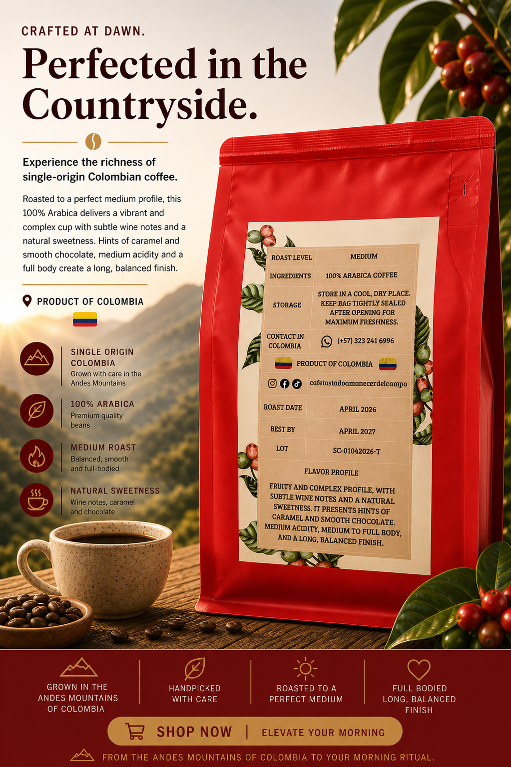 Castillo Natural — Fruity & Complex | Single-Origin Colombian Coffee