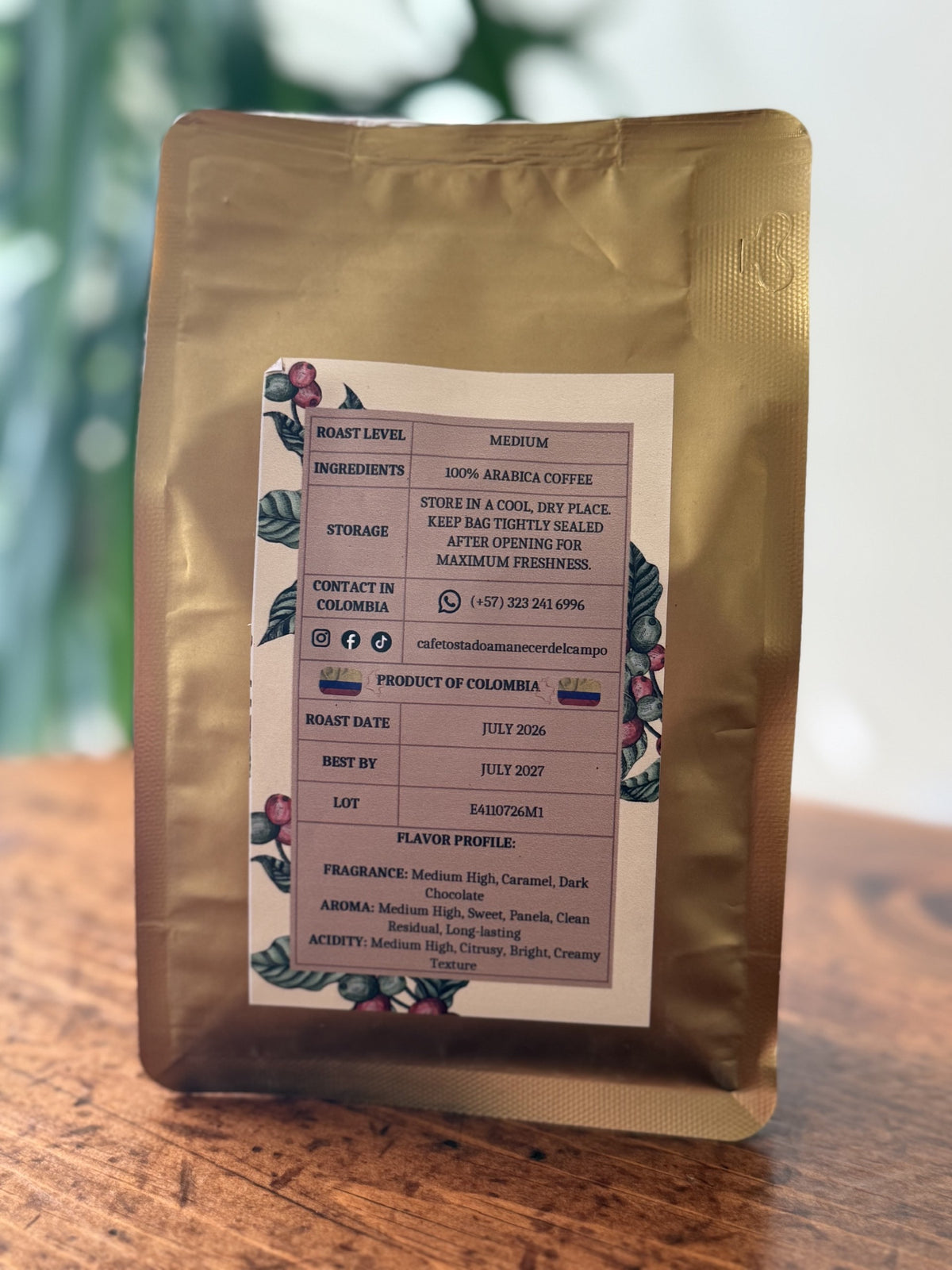 Colombia & Catimor Washed — Caramel, Dark Chocolate, Panela | Ground Colombian Coffee
